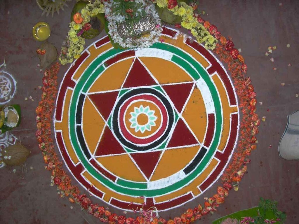 El Mandala es uno de los símbolos del hinduismo más conocidos. 