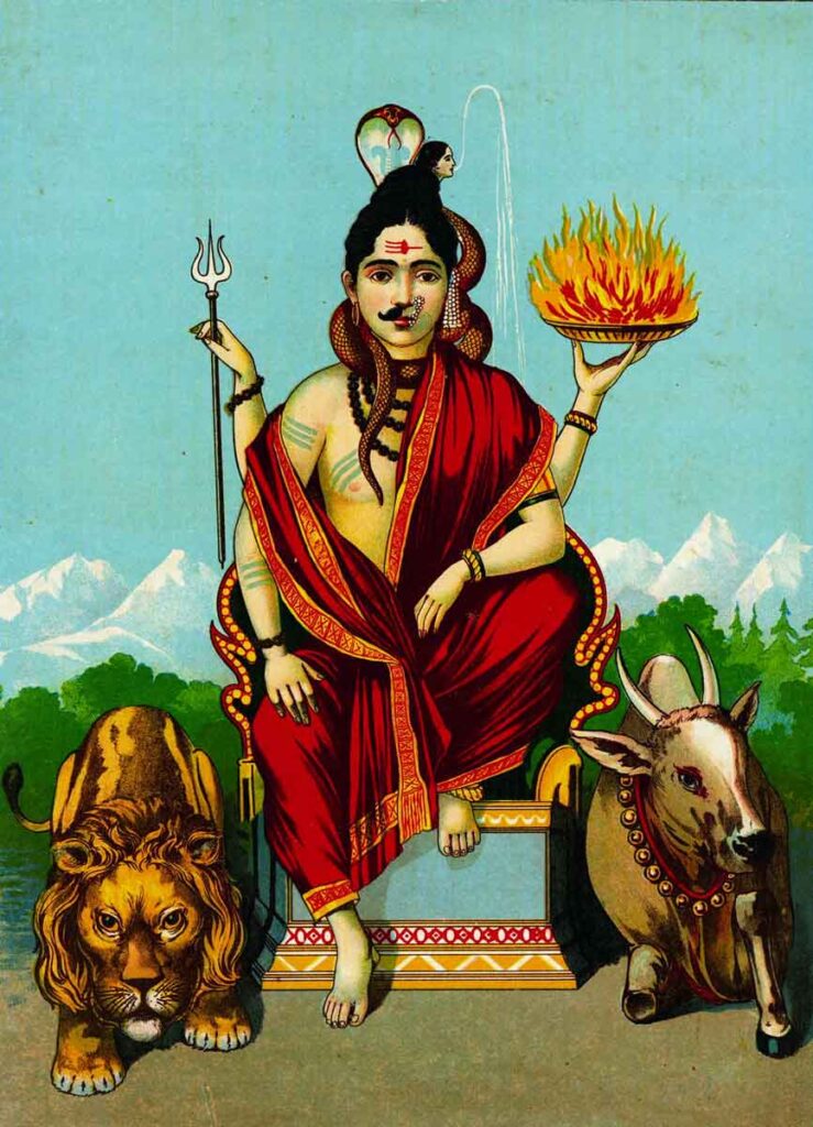 Ardhanarishvara  es una forma andrógina de Shiva. 