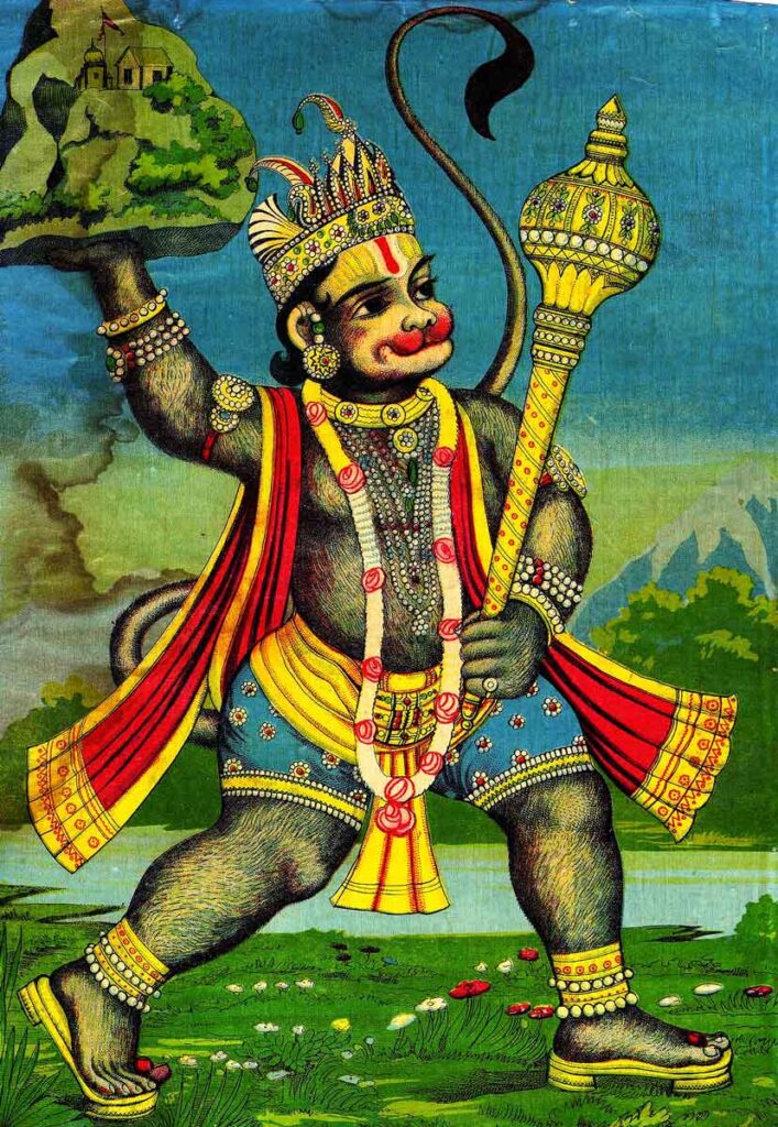 Hanuman es el fiel y devoto dios mono.