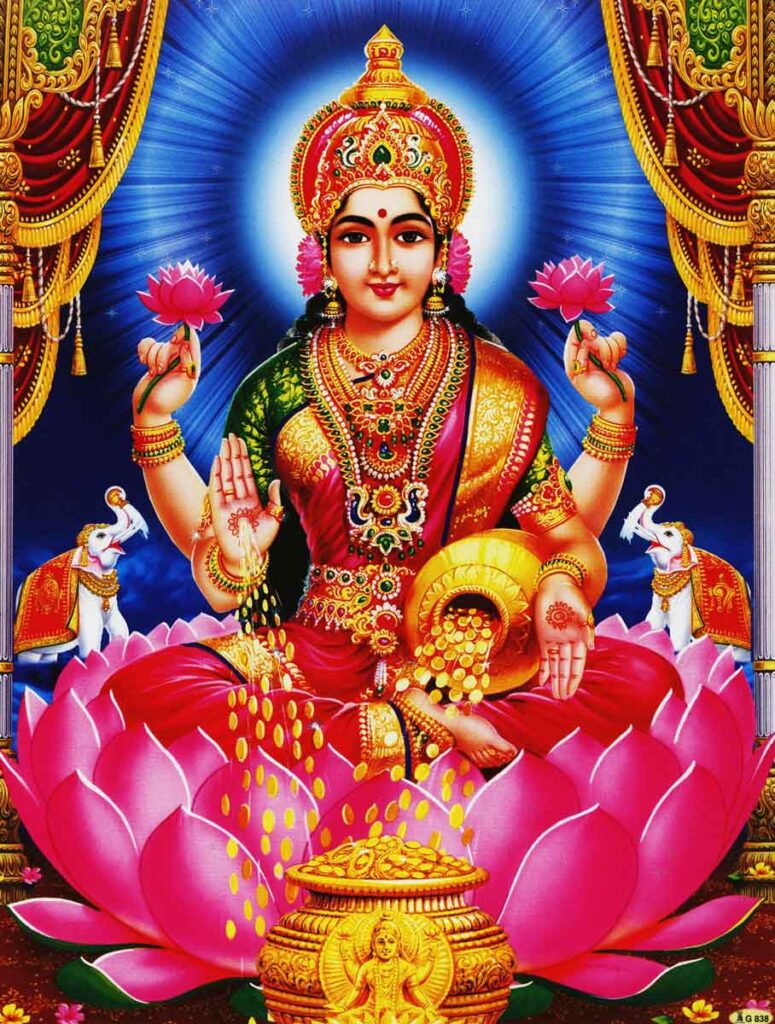 Iconografía y significado espiritual de la diosa Laskhmi o Shri.