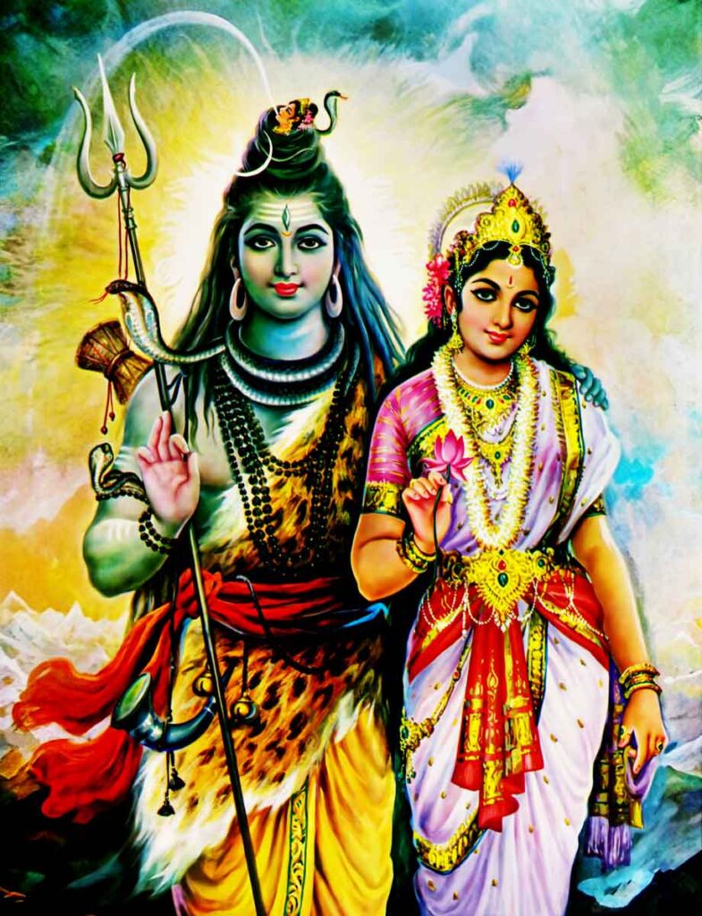 Parvati es la consorte del dios Shiva.