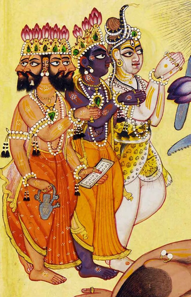 El OM se relaciona con las tres deidades de la trinidad del hinduismo.